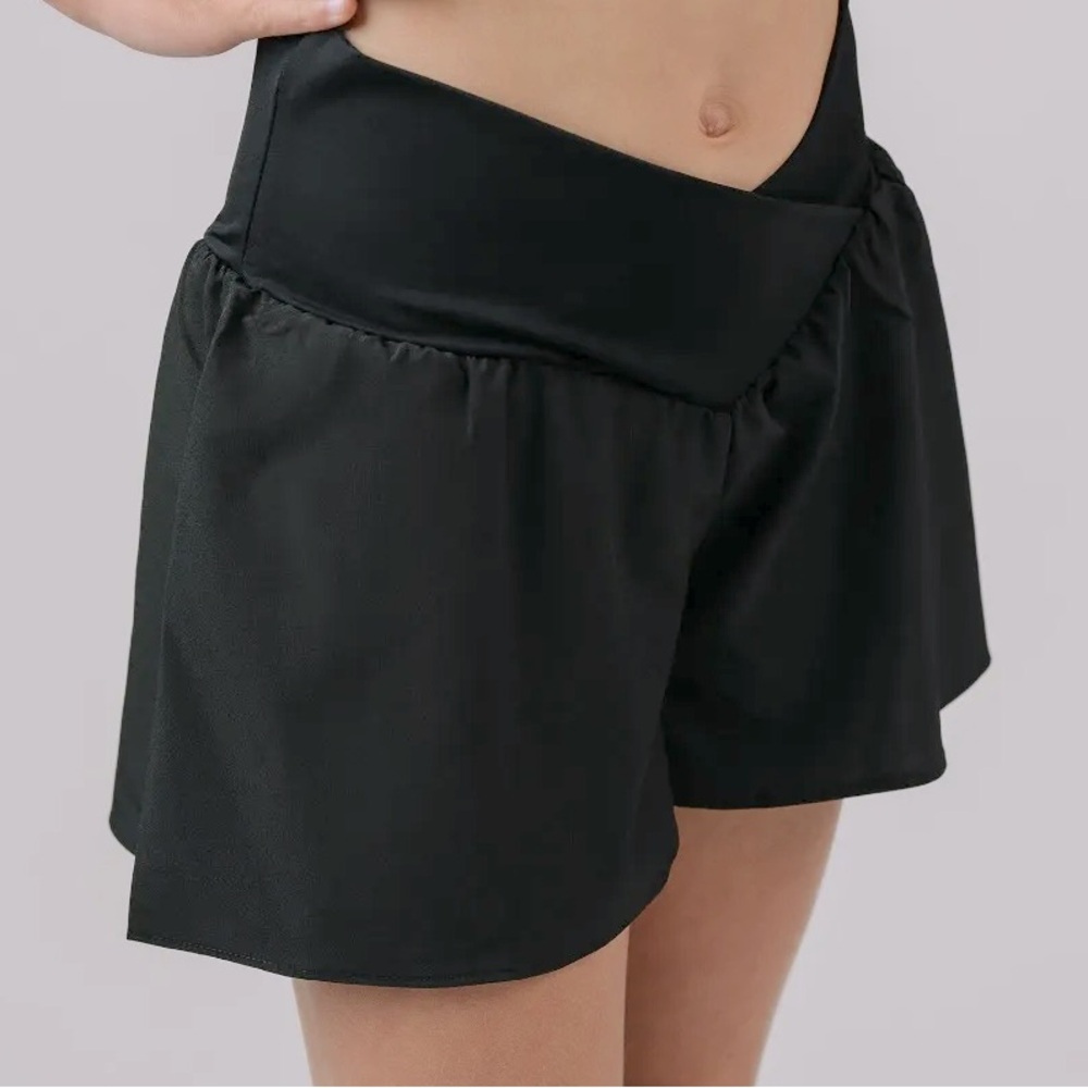 Black Culotte Shorts